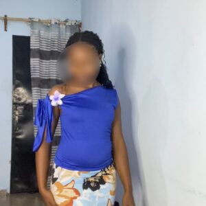ensemble nova top (blue) mini jupe motif