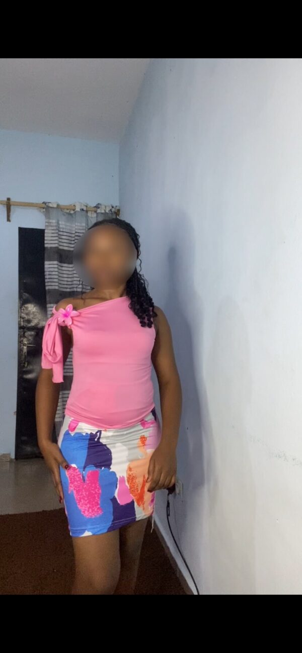 ensemble nova top (rose bonbon) mini jupe motif 
